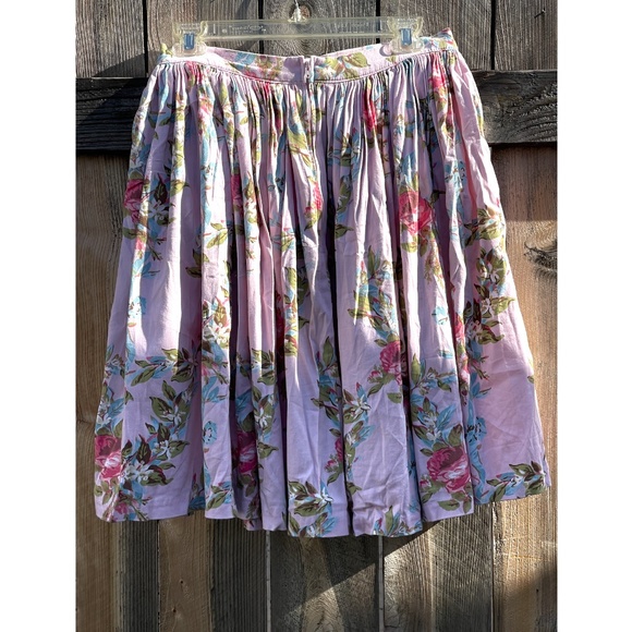 Pinup Couture Jenny Skirt Floral Ribbon Print in Size Medium - Picture 4 of 5